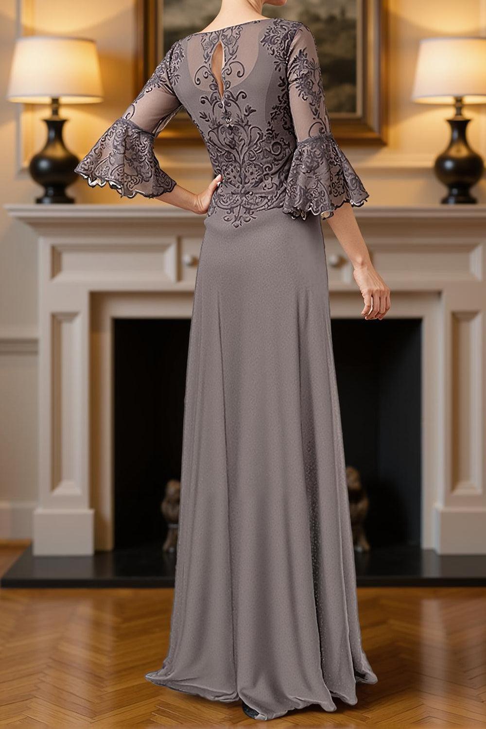 Dreamyannie Dark Green A Line Floor Length Mother Of The Bride Dress With Beading
