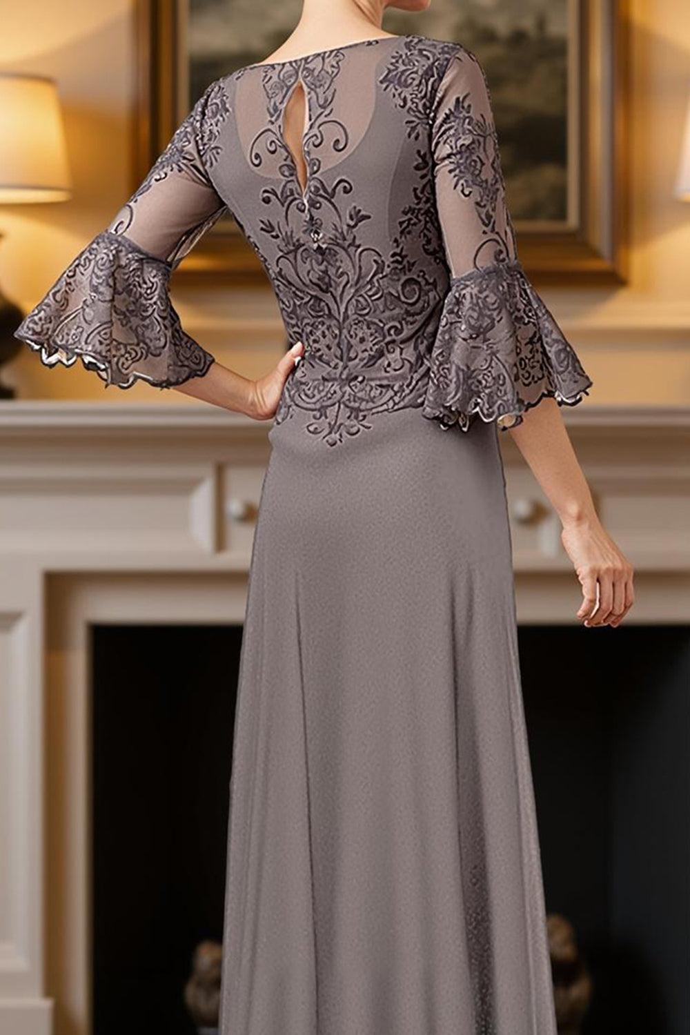 Dreamyannie Dark Green A Line Floor Length Mother Of The Bride Dress With Beading