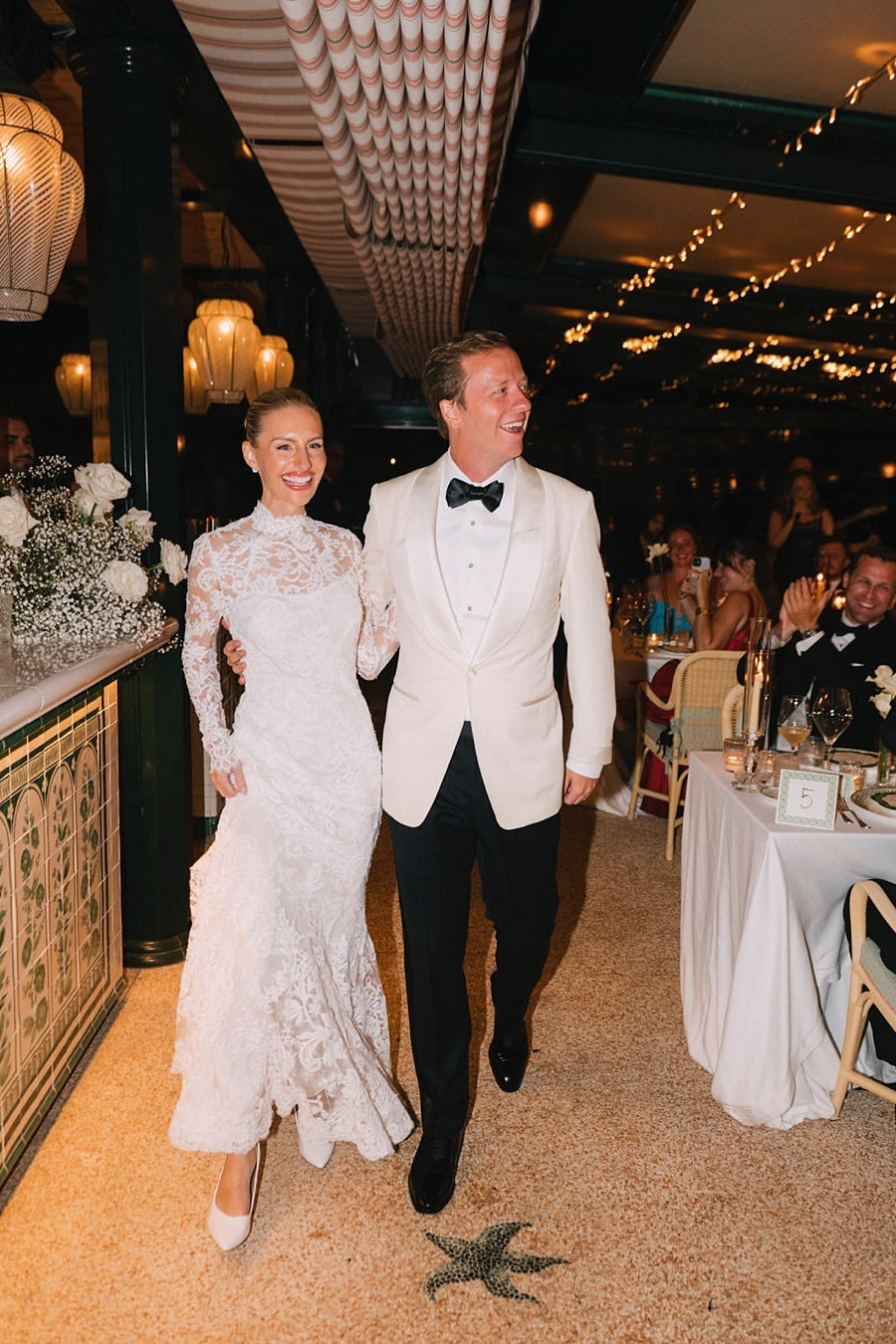 Dreamyannie Mermaid Beach Wedding Dress Long Sleeve High Neck Lace Bridal Gown