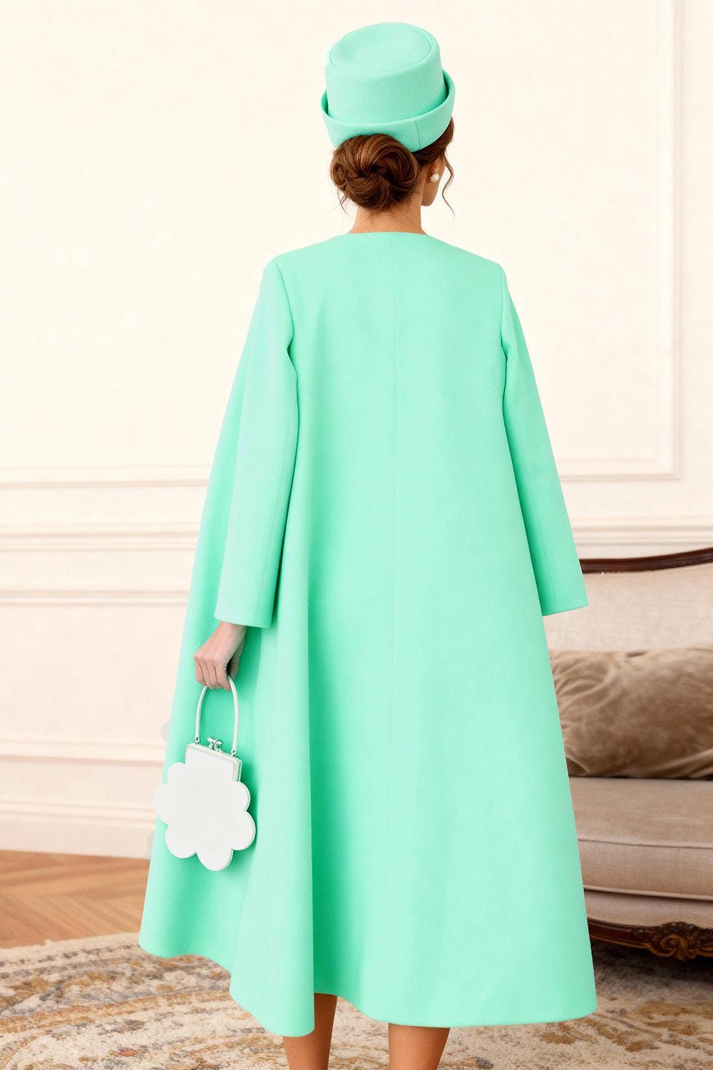 Dreamyannie Mint Bodycon Satin 2 Piece Knee Length Mother Of The Bride Dress With Jacket