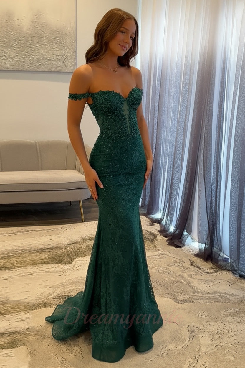 Dreamyannie Women Navy Prom Dress Off The Shoulder Mermaid Long Lace Formal Evening Dress Dreamyannie UK Dreamyannie Women Navy Prom Dress Off The Shoulder Mermaid Long Lace Formal Evening Dress Dreamyannie UK