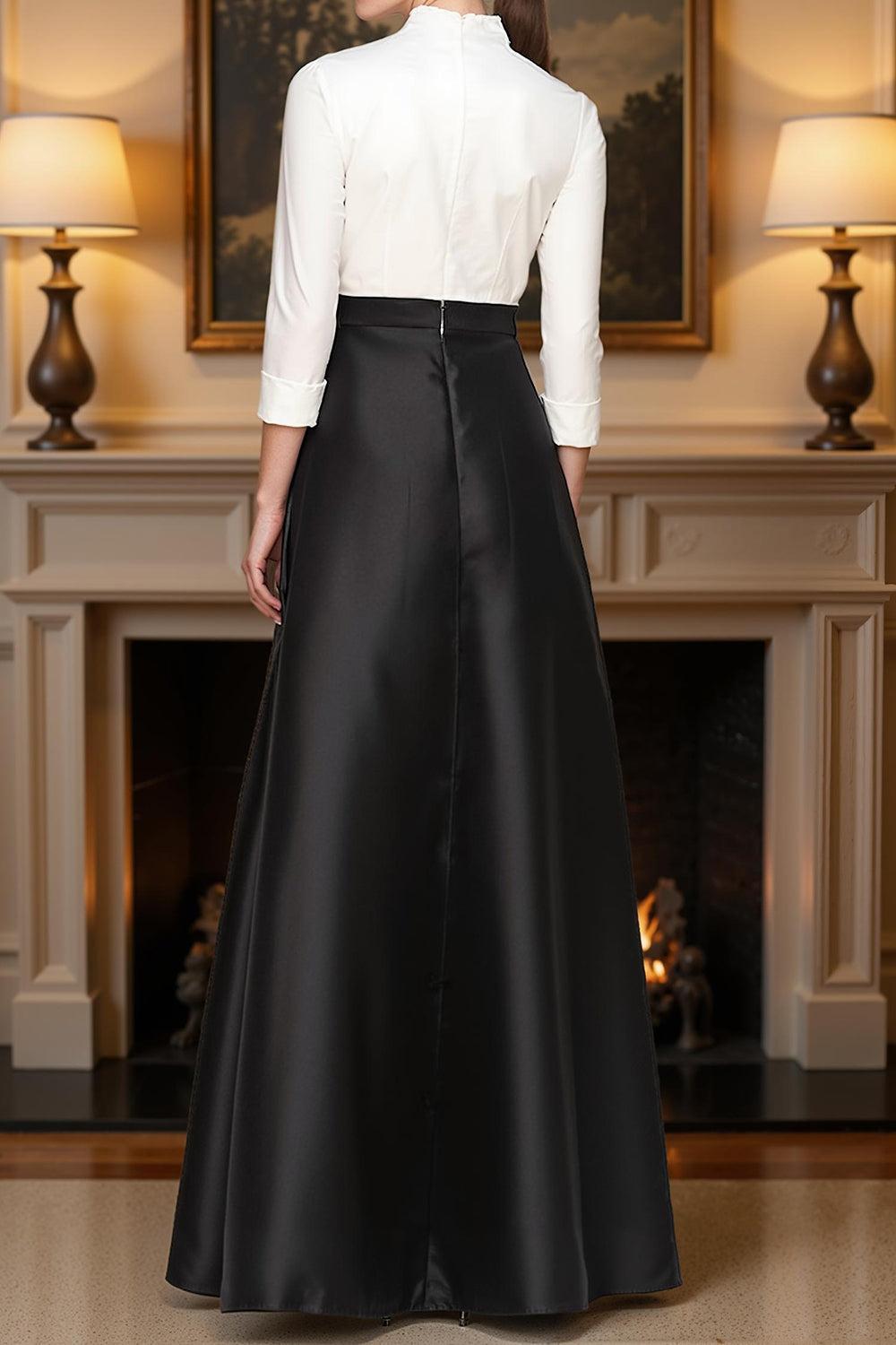 Dreamyannie Navy V Neck Floor Length Mother Of The Bride Pant Suits With Cape