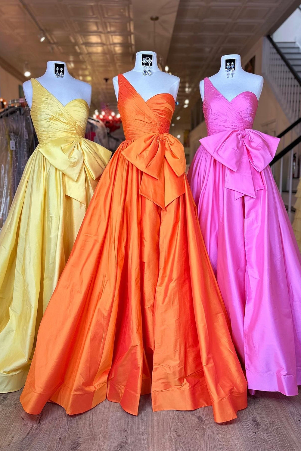 Dreamyannie Royal Blue Prom Dress A-Line One Shoulder Long Evening Dress With Slit