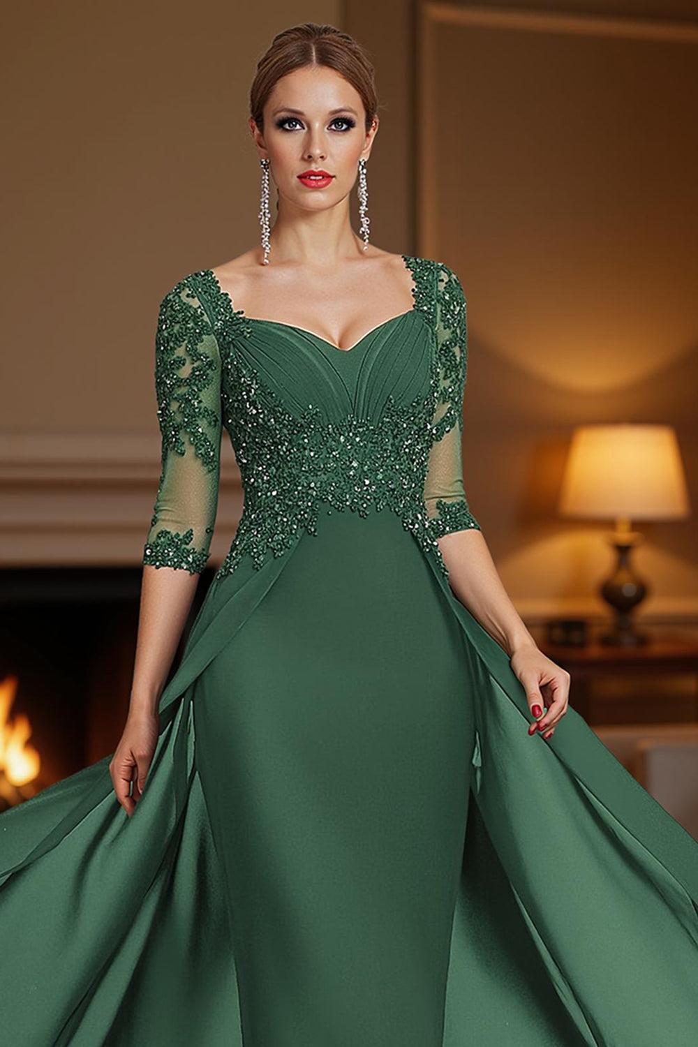 Dreamyannie Steel Grey Chiffon Sheath Floor Length Mother Of The Bride Dress With Cape