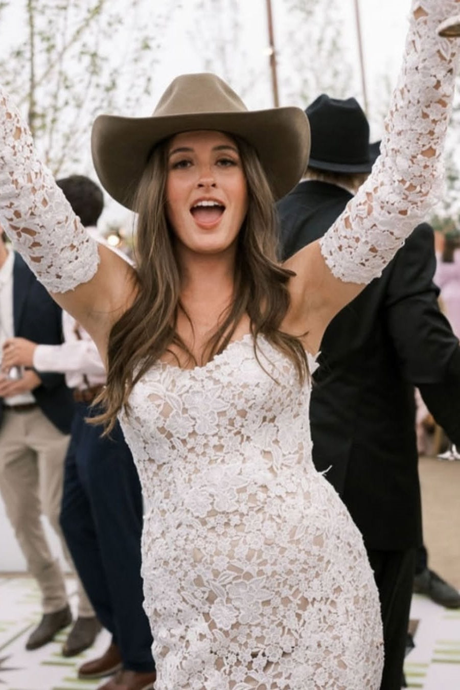 Dreamyannie Strapless Beach Wedding Dress Lace Mermaid Bridal Gown