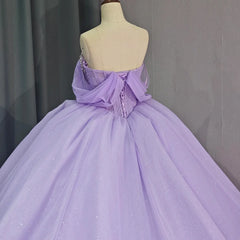 Exquisite Purple Quinceanera Dress Ball Gown Beaded Scoop Lace Up Short Sleeves Formal Sweet 16 Party Dress