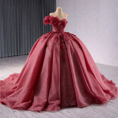 Exquisite Tulle Quinceanera Dress 2024 One Shoulder Beaded Sweet 15 16 Years Ball Gown Dress