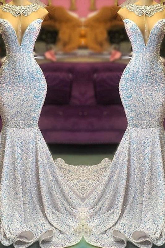 Glamorous Sequins Mermaid Long Prom Dress