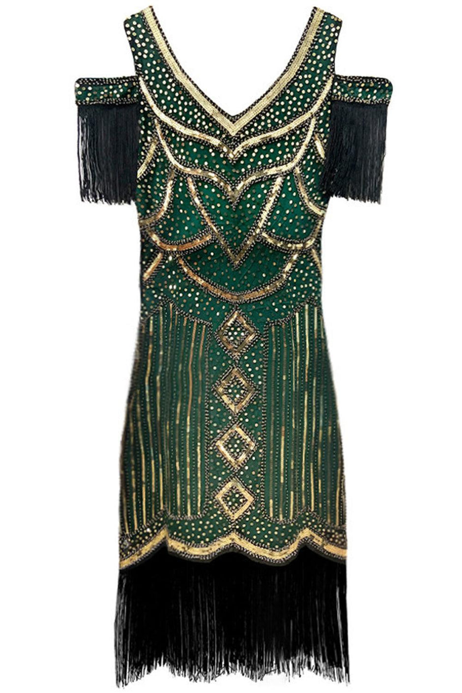 green emerald velvet dress Zapaka Vintage Gatsby Dress Mermaid Green Boat Neck Sequin 1920s Gatsby  Flapper Formal Dress – ZAPAKA NZ main image 1