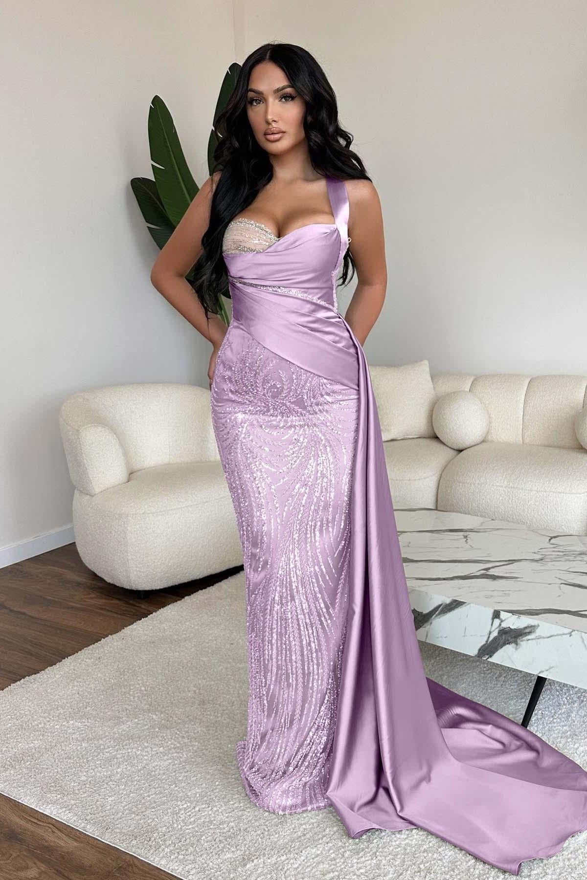 Green Mermaid Prom Dress Sweetheart Sequined Evening Dress