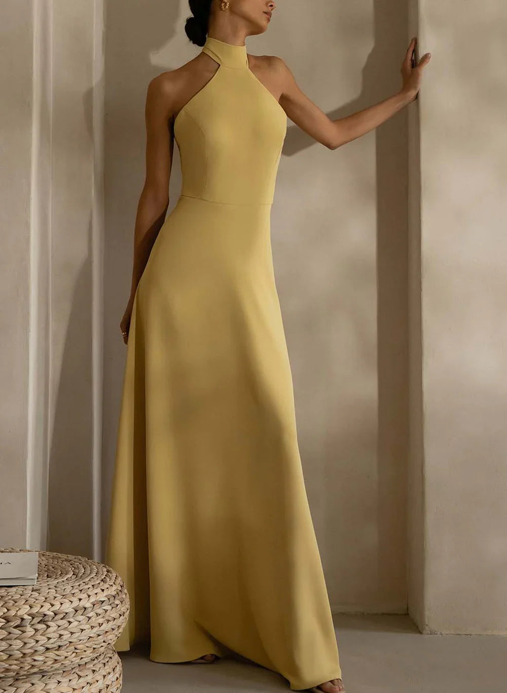 halter wedding guest dresses Dreamyannie UK High Neck Halter Wedding Guest Dresses Backless Formal Bridesmaid Dress
