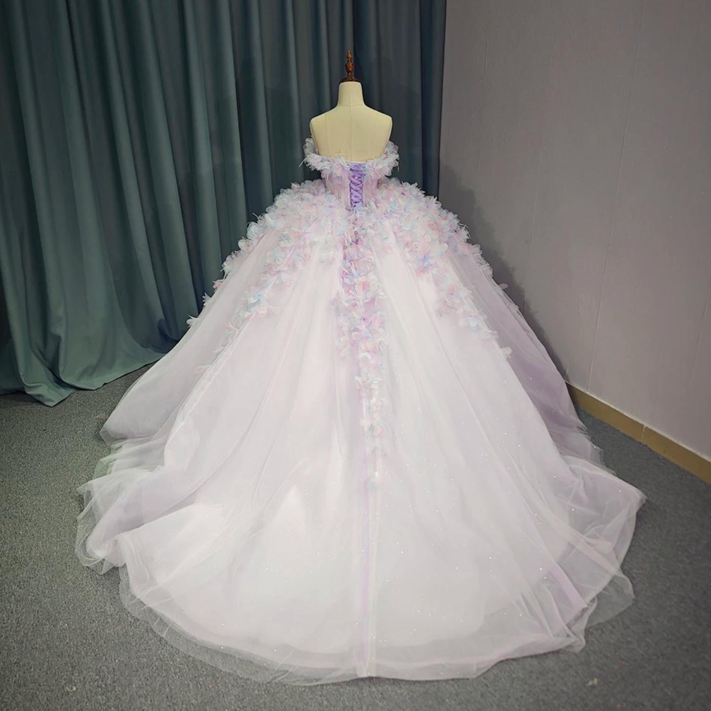 Lace Quinceanera Ball Gown Strapless Dress Sweet 16 Dress