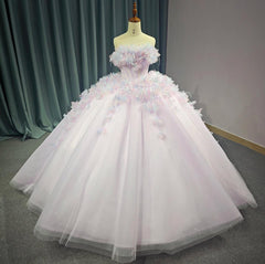 Lace Quinceanera Ball Gown Strapless Dress Sweet 16 Dress