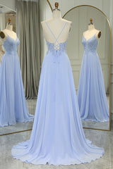 Lavender Prom Dress A Line Long Evening Dress With Slit