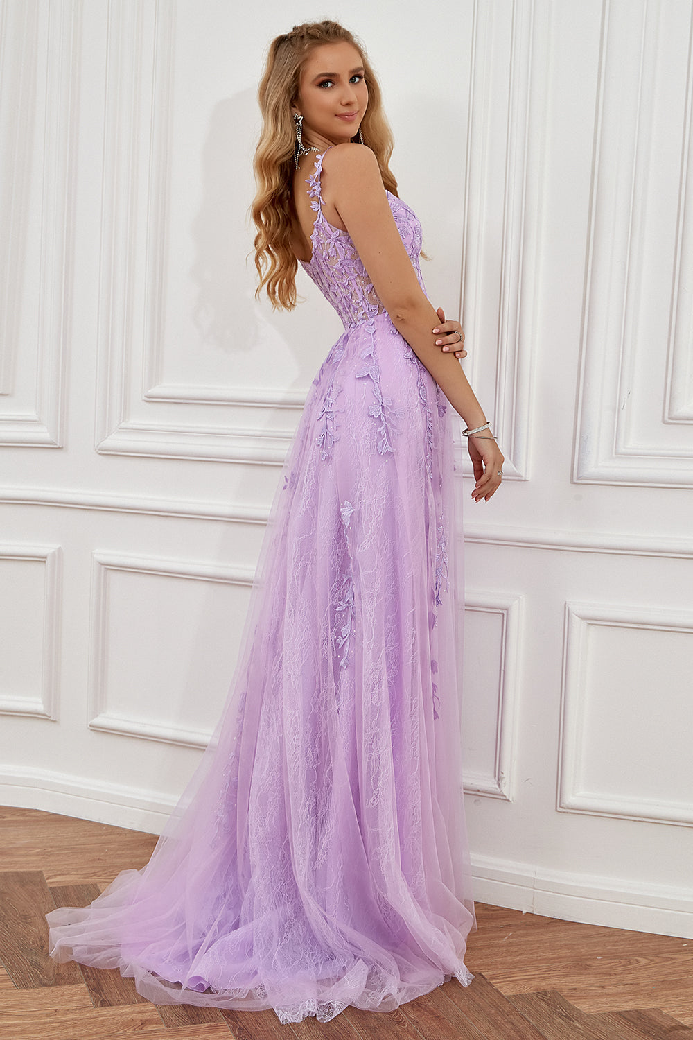 Light Green Off the Shoulder Prom Dress with Appliques