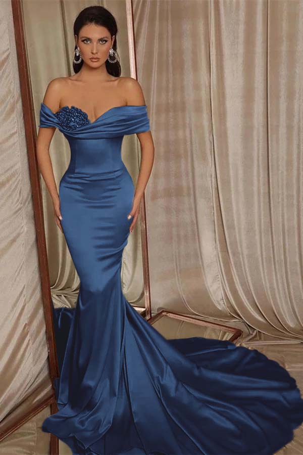 Long Mermaid Prom Dress With Glitter
