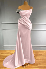 Long Off the Shoulder Ruffles Mermaid Evening Dress with Beads