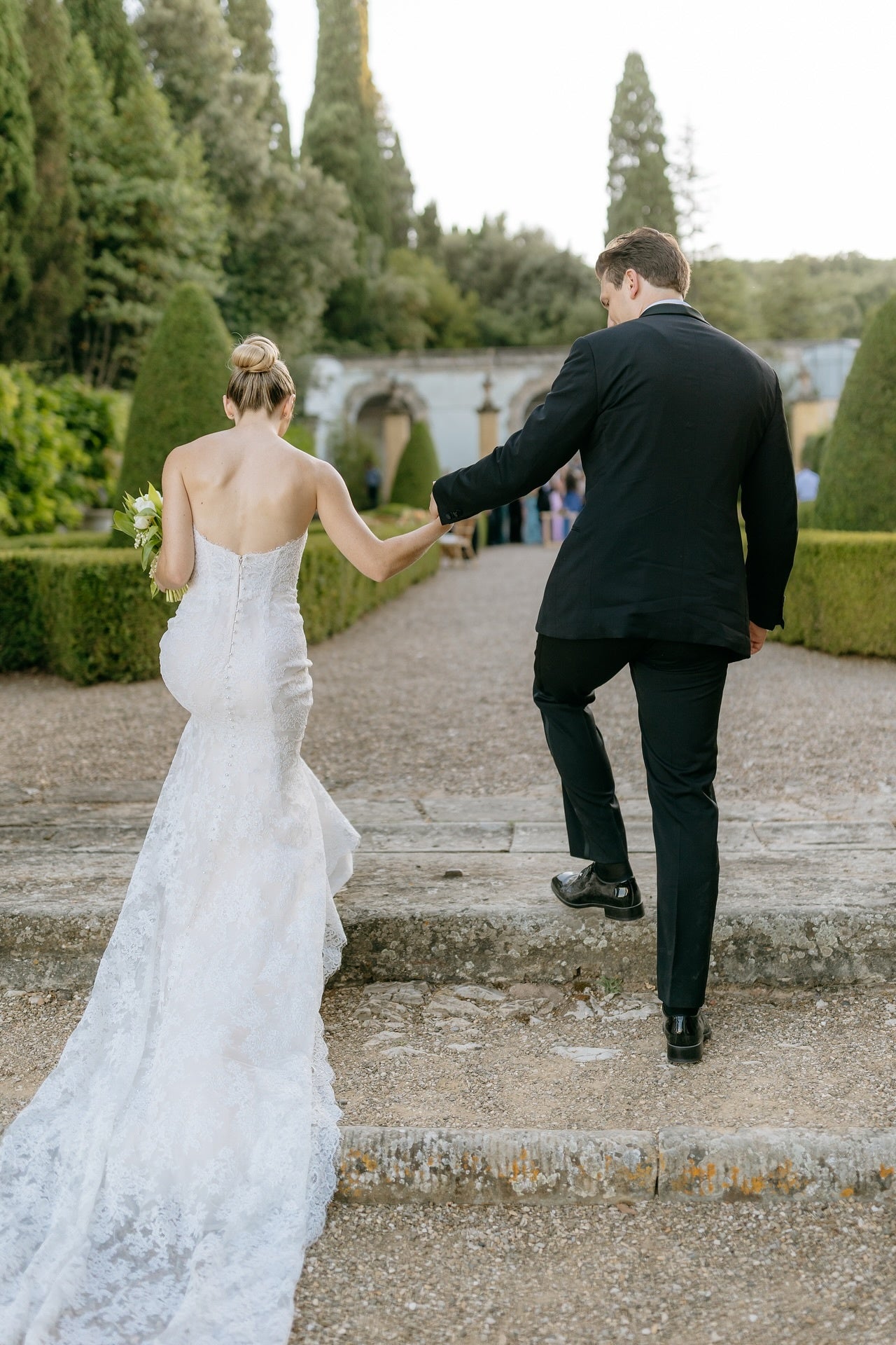 Long Sleeve Wedding Dress Ivory High Neck Lace Mermaid Bridal Gown