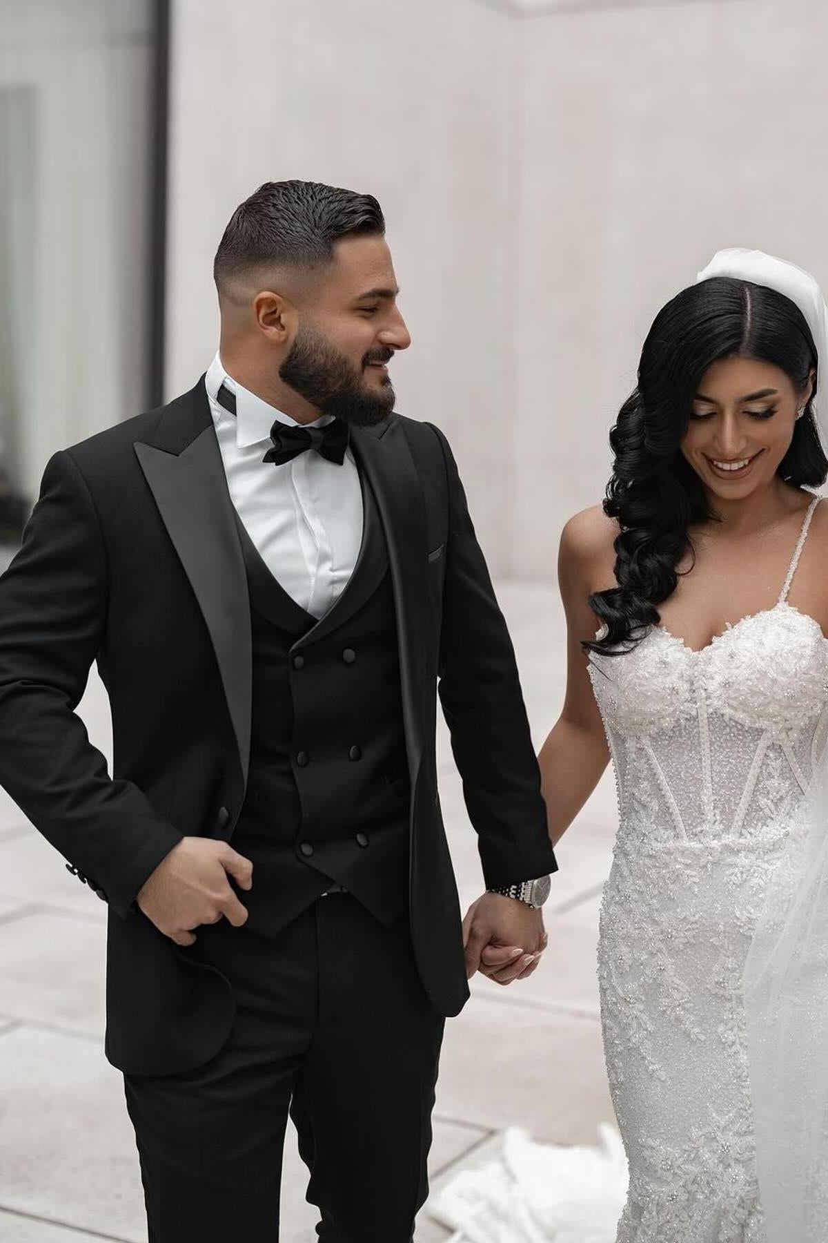 Mermaid Lace Spaghetti Straps Sleeveless White Wedding Dress Bridal Gown With Appliques