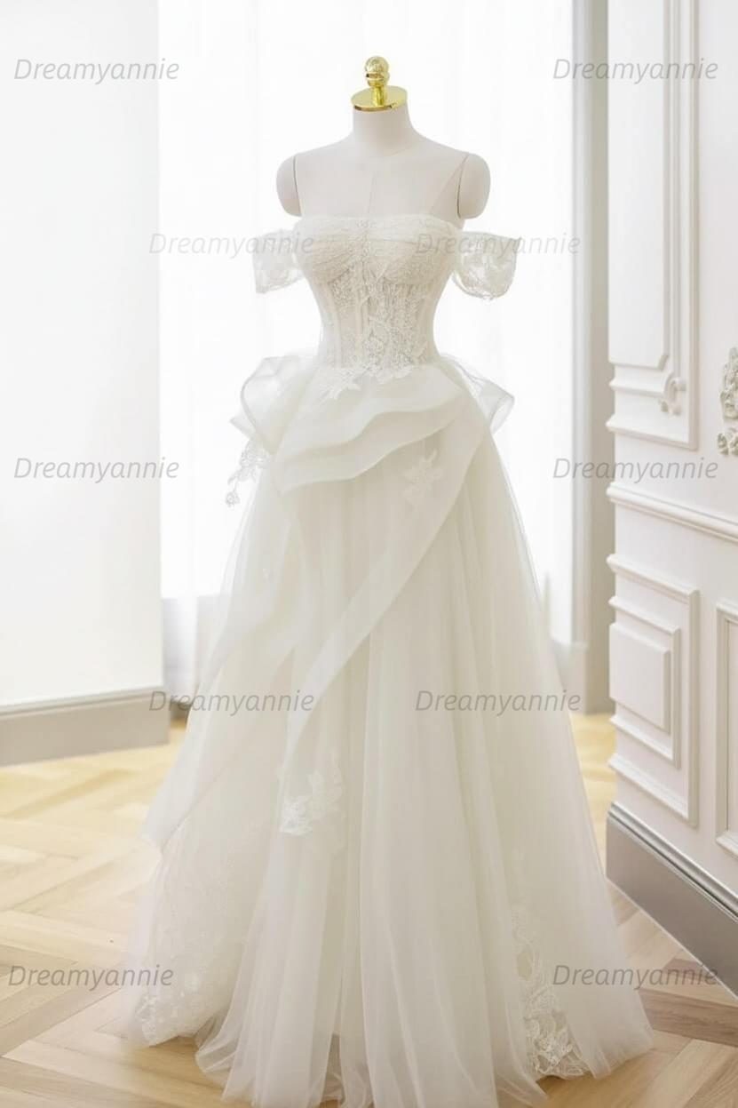 Mint Green Prom Dress Tulle Lace Long Elegant Corset Formal Party Evening Dress