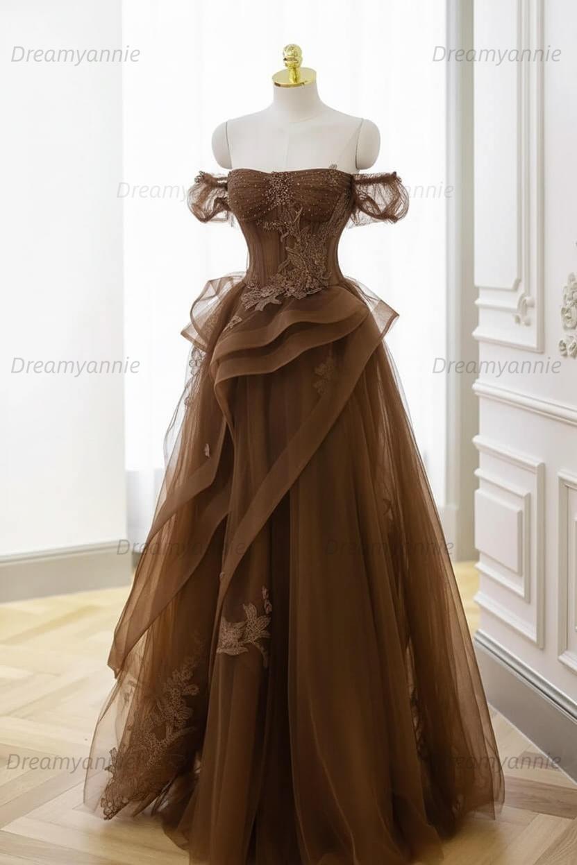 white christmas dresses Sweetheart Corset Split Rose Gold Prom Dresses