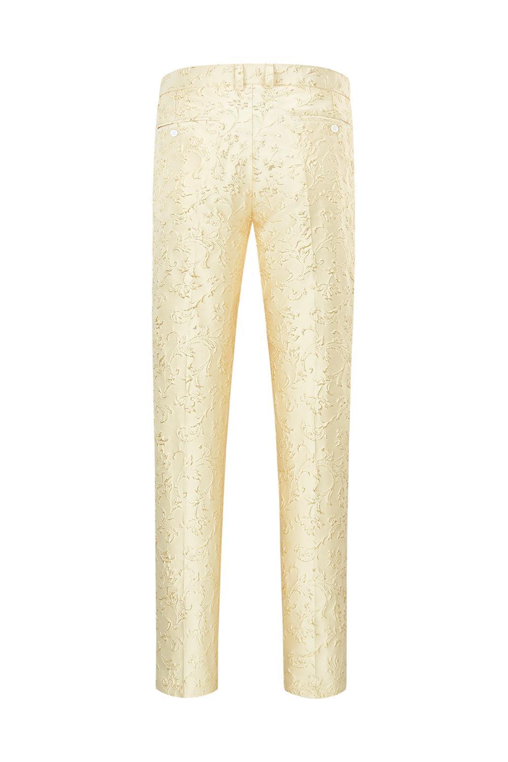 Mint Shawl Lapel Jacquard One Button Men's Prom Suit Blazer Pants