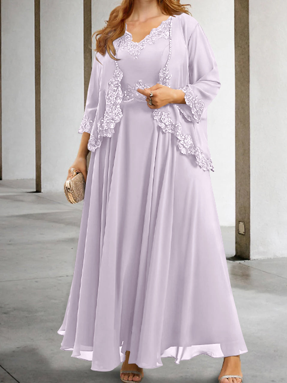 Mother of the Bride A-Line/Princess Dresses Featuring Applique & Sequins