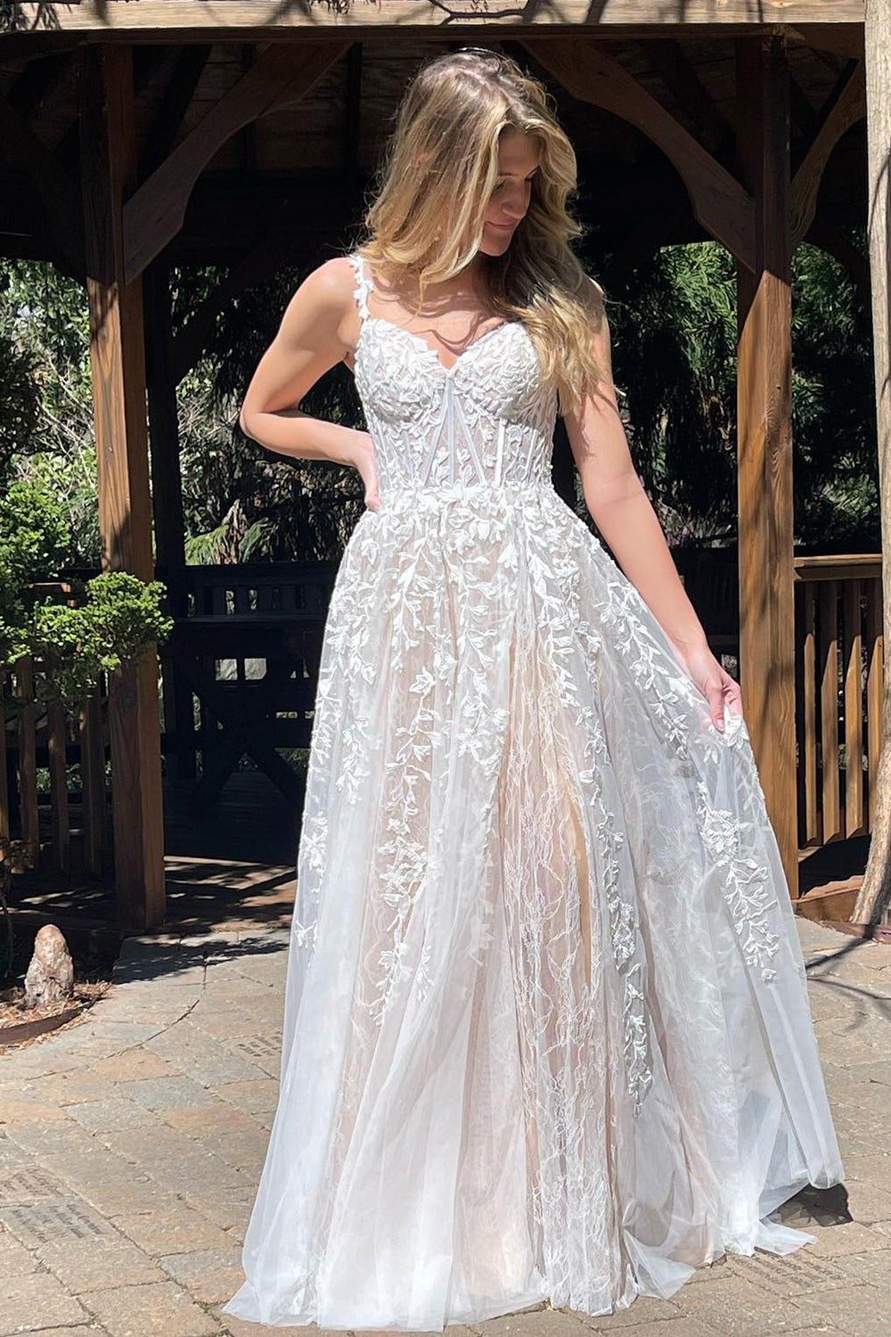 Navy Off the Shoulder Prom Dress with Appliques