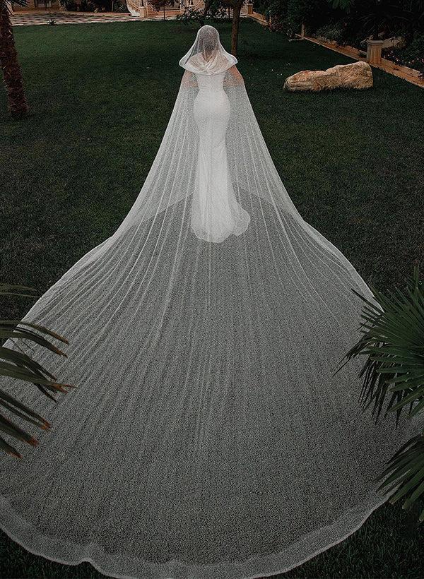 Off-The-Shoulder Sleeveless Sequined Trumpet/Mermaid Beach Wedding Dresses