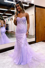 Off the Shoulder A Line Tulle Evening Dress with Appliques