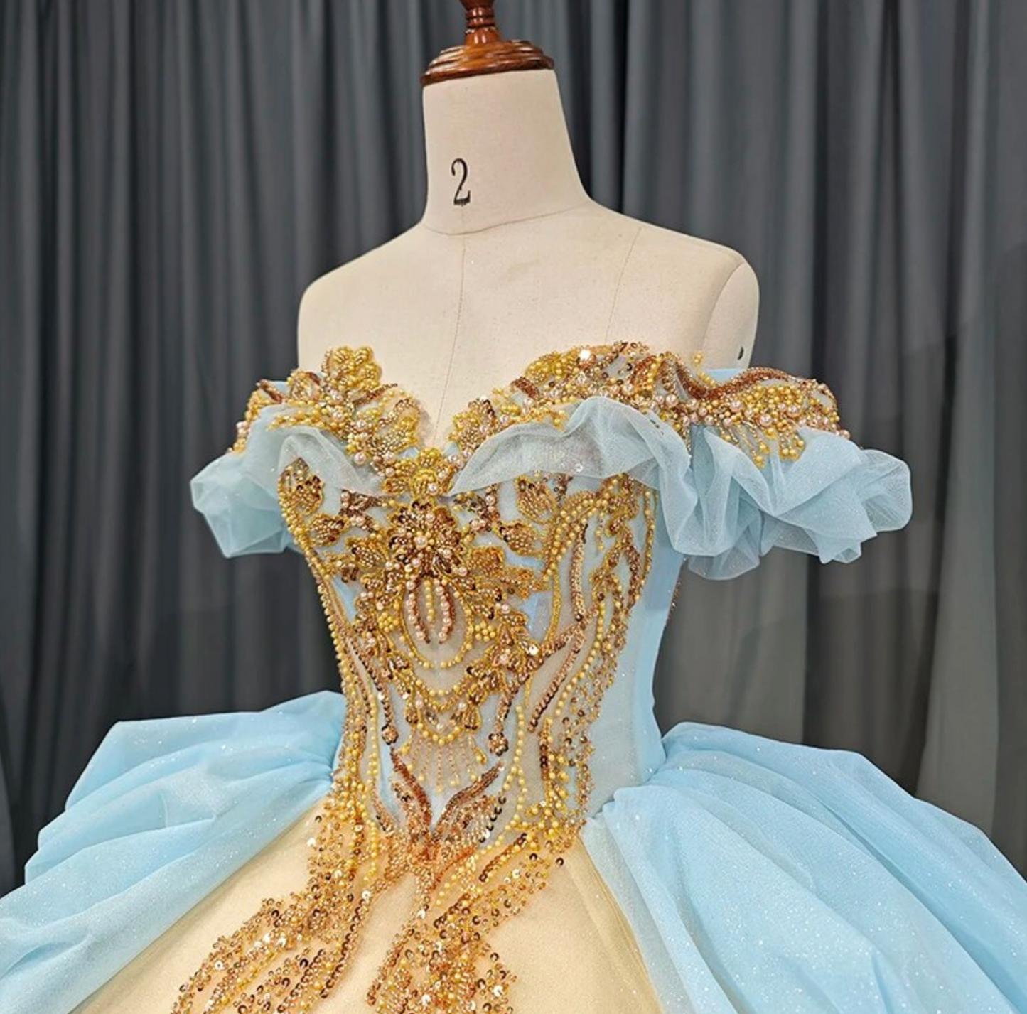 Off the Shoulder Quinceanera Dress Ball Gown Sweet 16 Dress