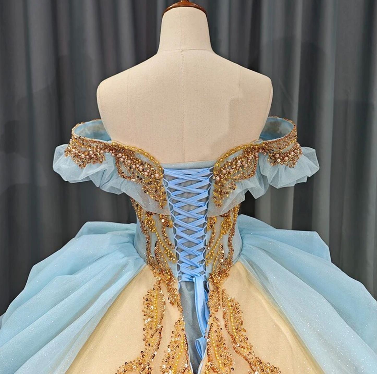 Off the Shoulder Quinceanera Dress Ball Gown Sweet 16 Dress