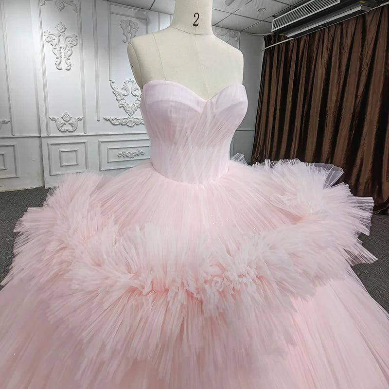 Pink Quinceanera Dress Sweetheart Neck Lace Up Party Ball Gown Sweet 16 Dress