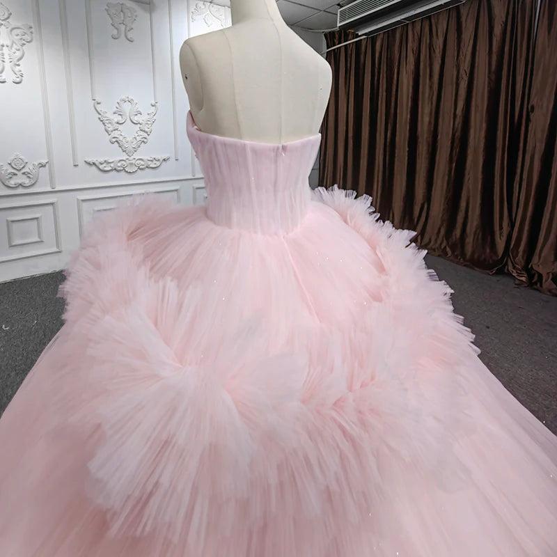 Pink Quinceanera Dress Sweetheart Neck Lace Up Party Ball Gown Sweet 16 Dress