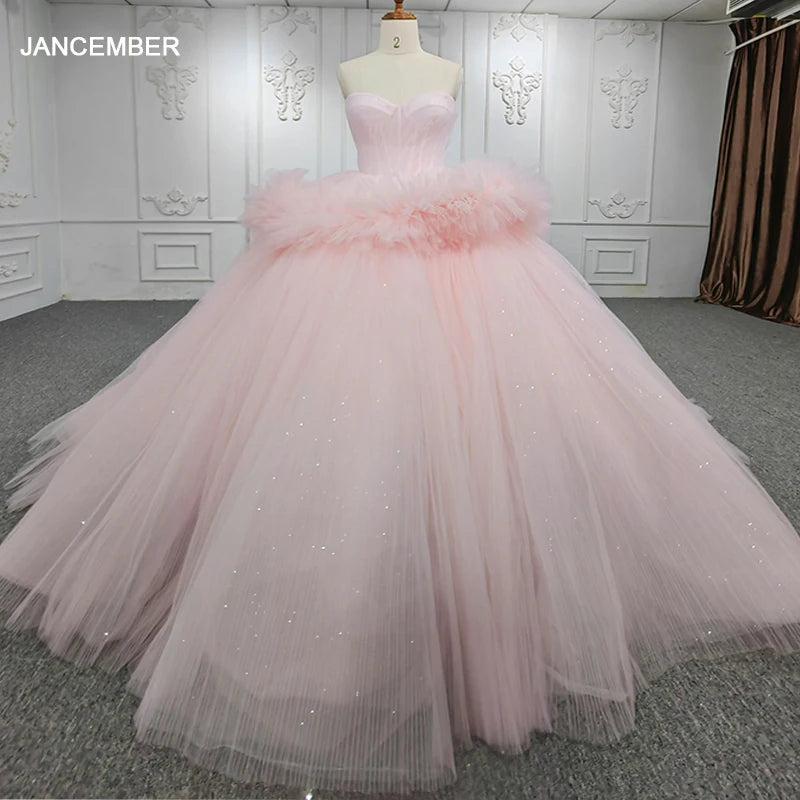 Pink Quinceanera Dress Sweetheart Neck Lace Up Party Ball Gown Sweet 16 Dress