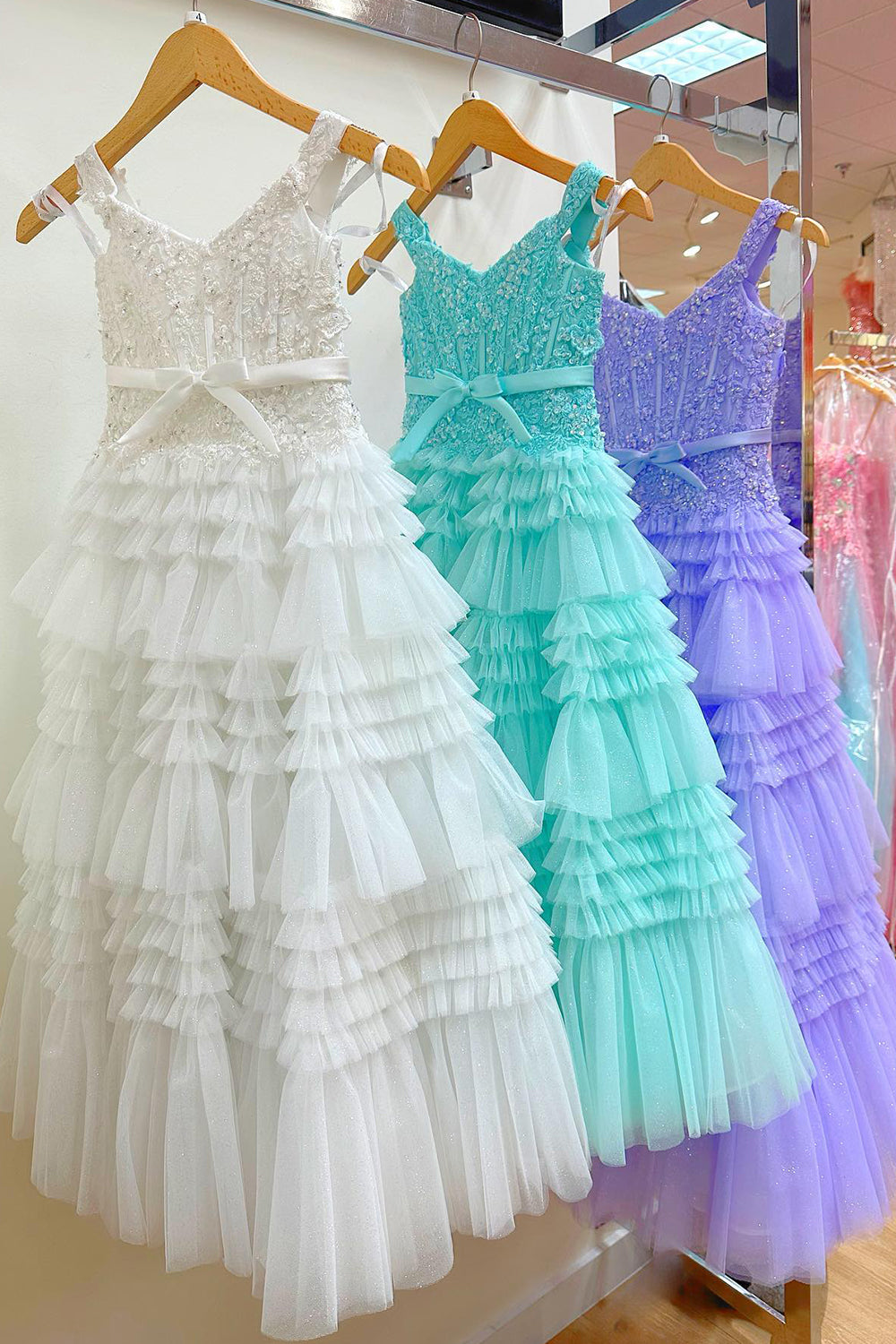 Princess A Line Off the Shoulder Light Pink Prom Dress Long Evening Dress with Ruffles
