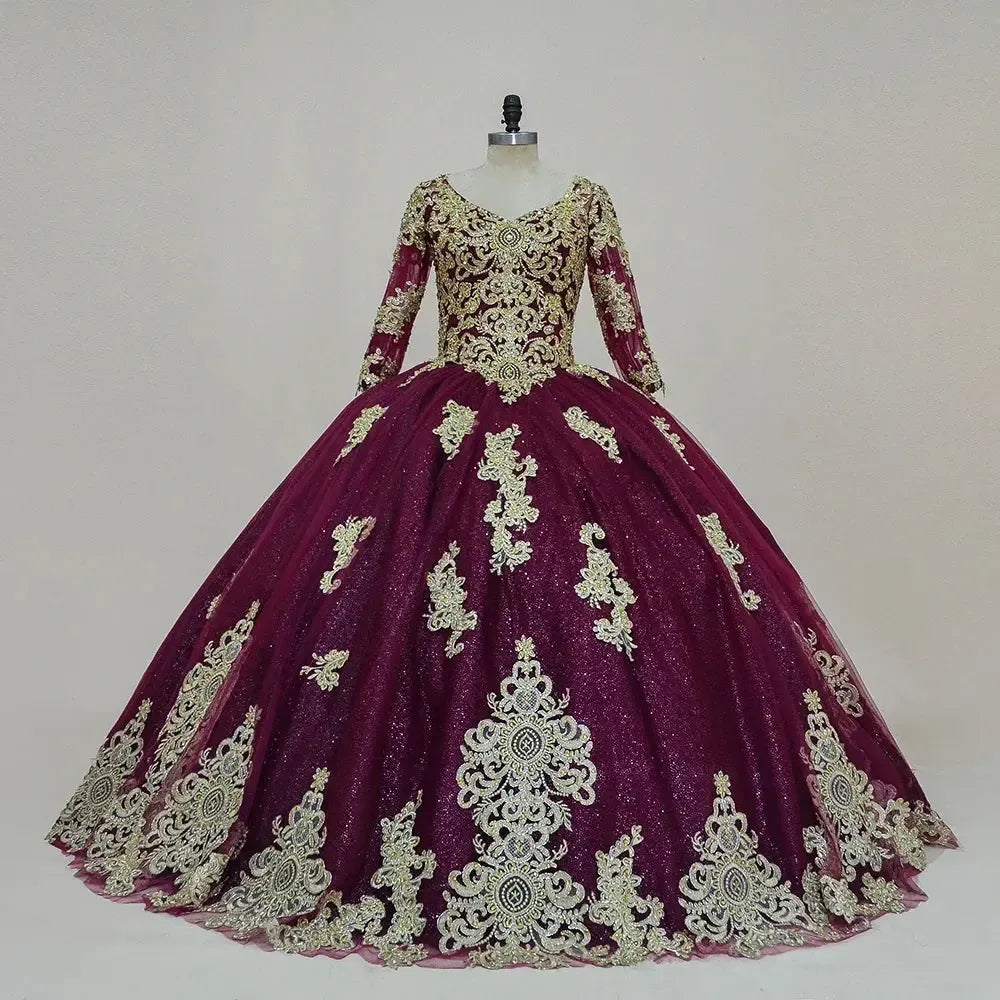 Red Princess Quinceanera Dress Party Beading Bridal Dress