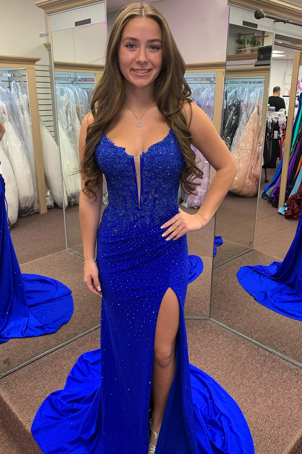 Red Prom Dress Corset Long Evening Dress With Lace