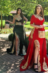 Dreamyannie Burgundy Velvet Christmas Party Dress Appliques Short Sleeve Formal Dress