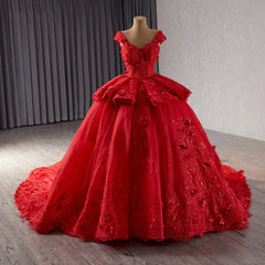 Quinceanera Dress Floral Applique Beading Spaghetti Straps Corset Sweet 16 Party Dress