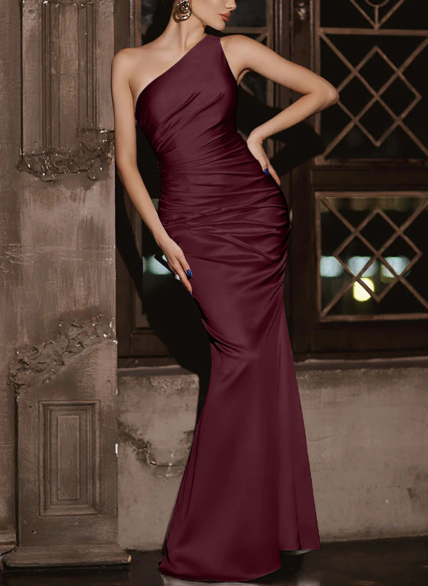 Simple Bridesmaid Dresses One Shoulder Trumpet/Mermaid