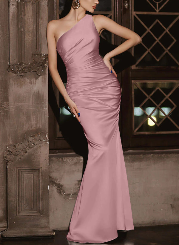 Simple Bridesmaid Dresses One Shoulder Trumpet/Mermaid