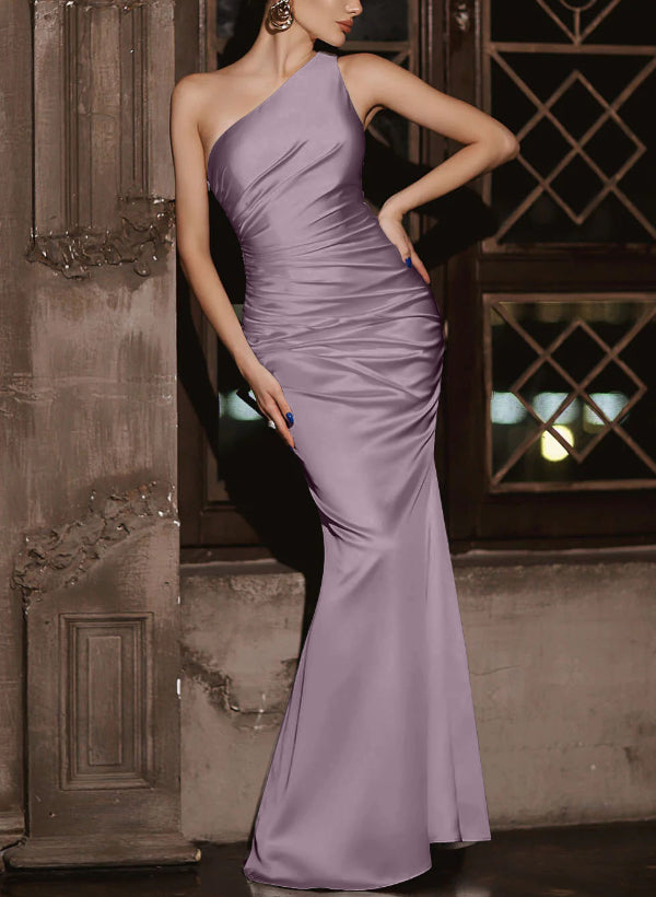 Simple Bridesmaid Dresses One Shoulder Trumpet/Mermaid