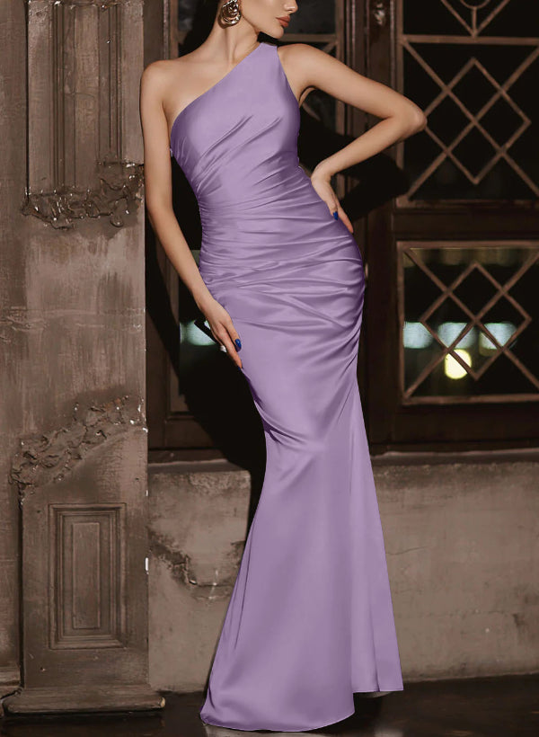 Simple Bridesmaid Dresses One Shoulder Trumpet/Mermaid