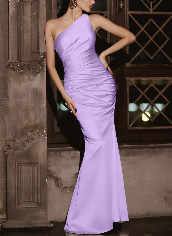 Simple Bridesmaid Dresses One Shoulder Trumpet/Mermaid