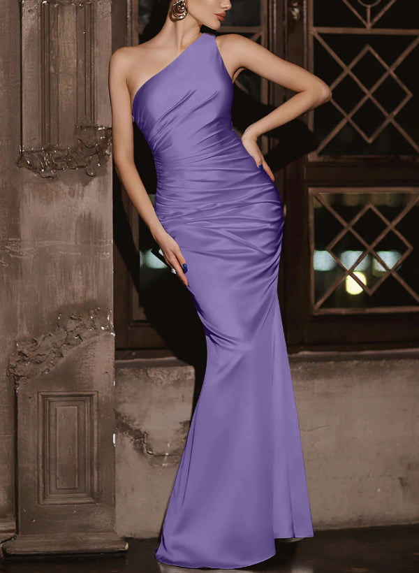 Simple Bridesmaid Dresses One Shoulder Trumpet/Mermaid