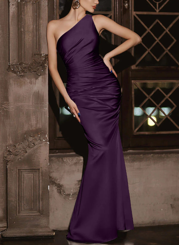 Simple Bridesmaid Dresses One Shoulder Trumpet/Mermaid