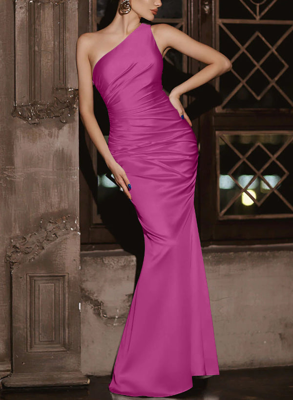 Simple Bridesmaid Dresses One Shoulder Trumpet/Mermaid