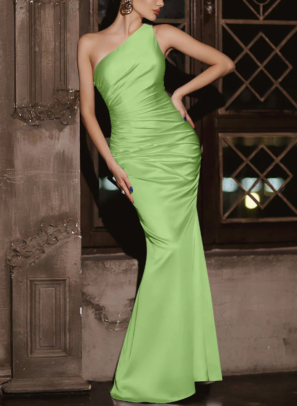 Simple Bridesmaid Dresses One Shoulder Trumpet/Mermaid