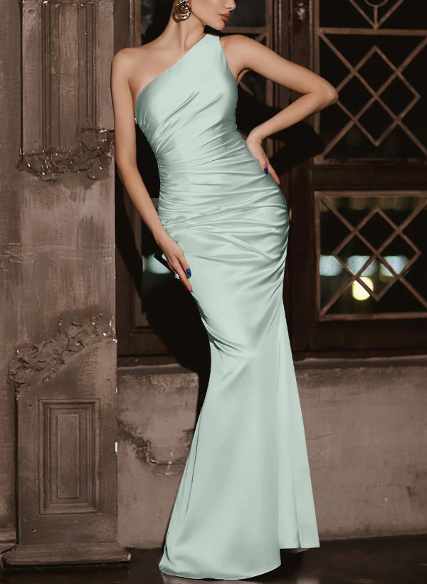 Simple Bridesmaid Dresses One Shoulder Trumpet/Mermaid